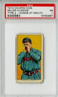 T213 Coupon Type 2 Miller Huggins Hands at Mouth PSA Poor 1